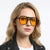 Damen Rechteckige Sonnenbrille mit UV-Schutz und polarisierten Gläsern Karnz