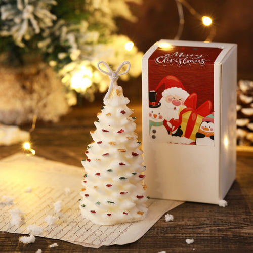 Weihnachtsbaumförmige hängende Schlaufe dekorative Sojakerze