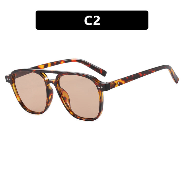 Damen moderne quadratische Sonnenbrille mit robustem Design und UV-Schutz Karnz