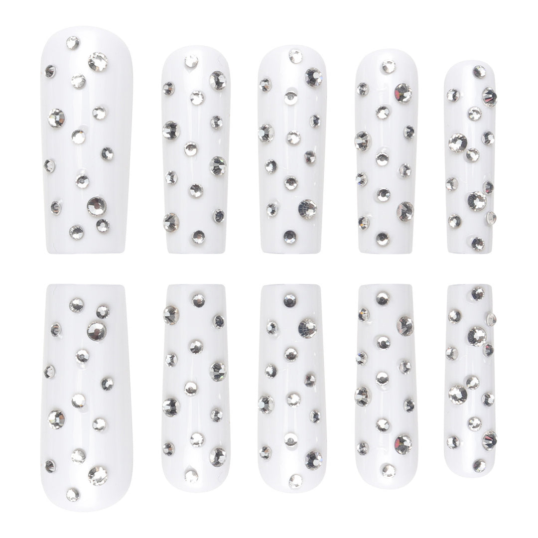 Dekorative Strass-Nagelspitzen Karnz