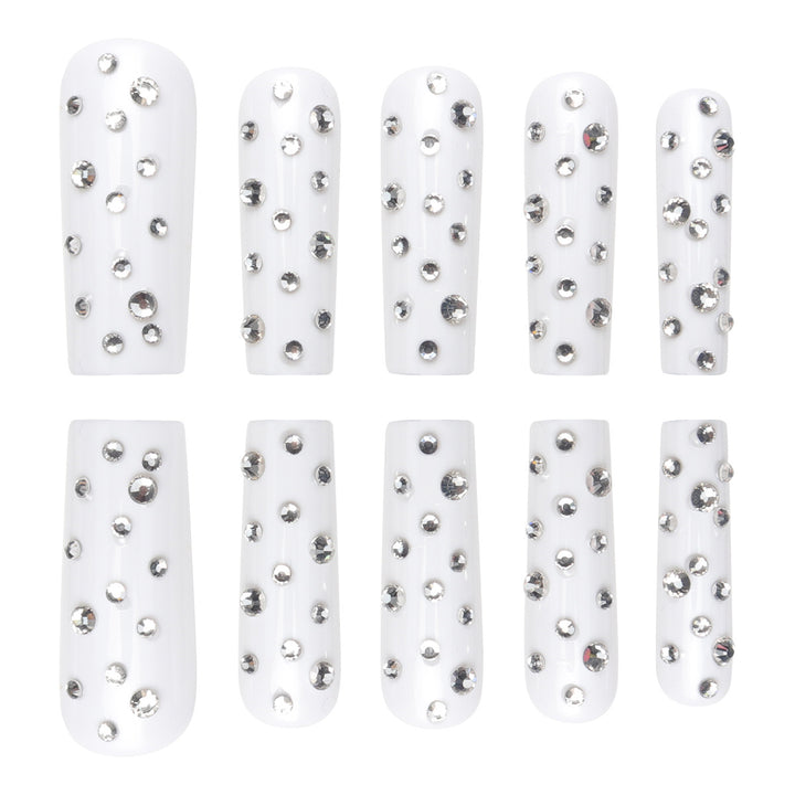 Dekorative Strass-Nagelspitzen Karnz