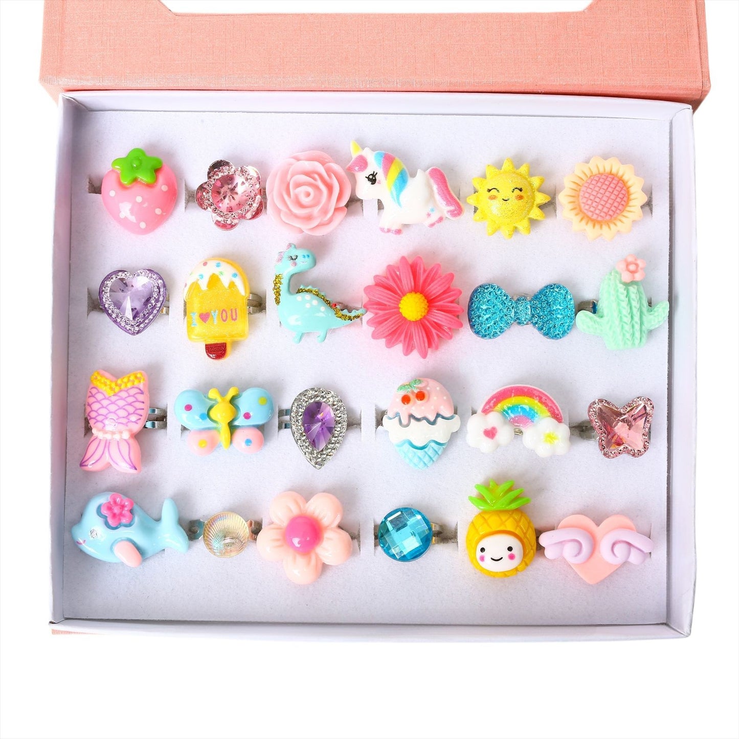 Unisex Kreatives Dekorations-Set mit bunten Motiv-Knöpfen Karnz
