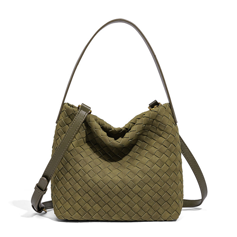 Texturierte vegane Leder-Crossbody-Tasche Karnz