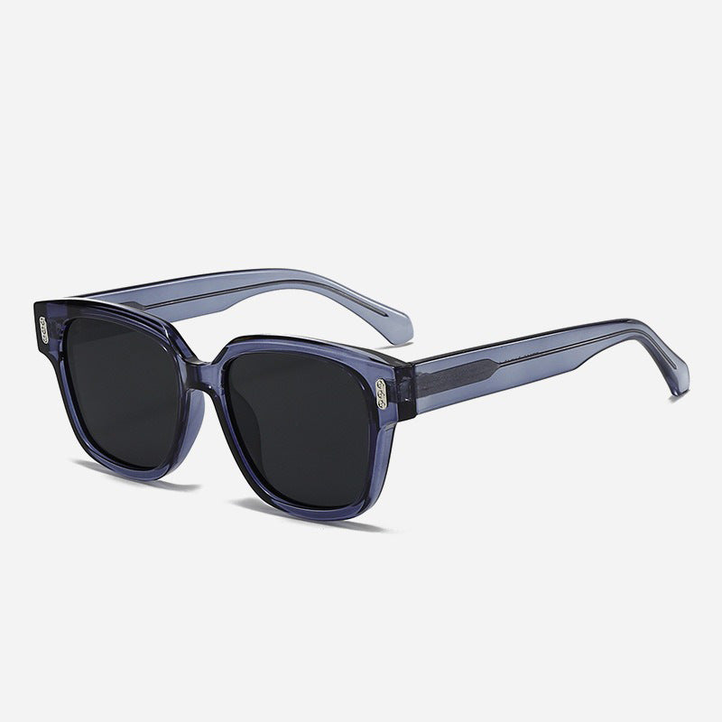 Damen Designer-Sonnenbrille mit quadratischem Rahmen und braunen Gläsern Karnz