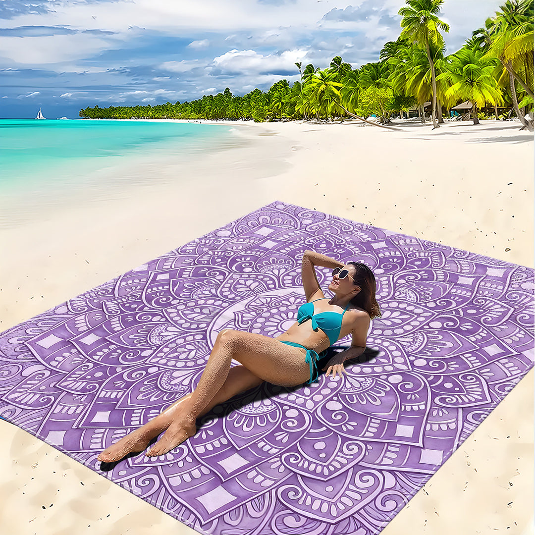 Mandala Design Strandmatte Karnz