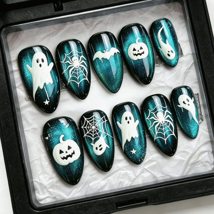 Halloween-Themen Press-On Nagelkunst Set Karnz