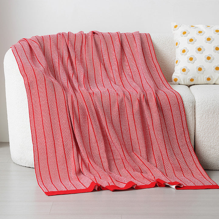 Gemütliche Strickdecke