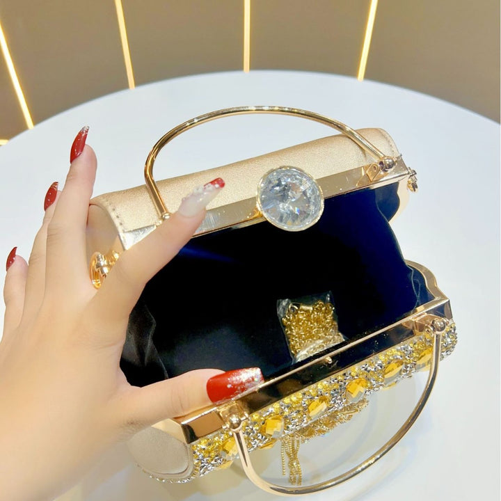 Verzierte Blumen Abendhandtasche