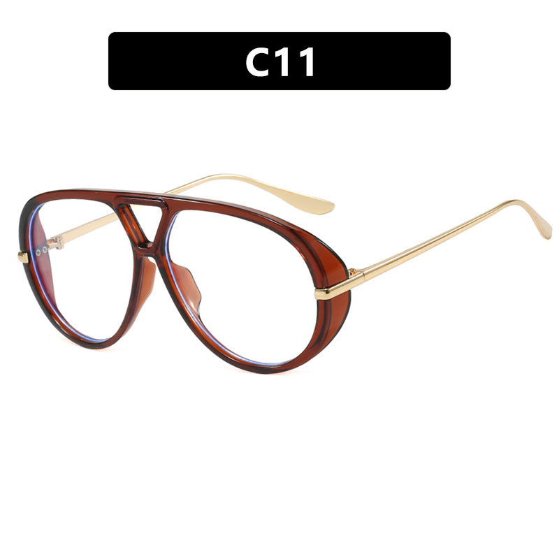 Damen Oversized Sonnenbrille mit elegantem Kunststoffrahmen und verspiegelten Gläsern Karnz