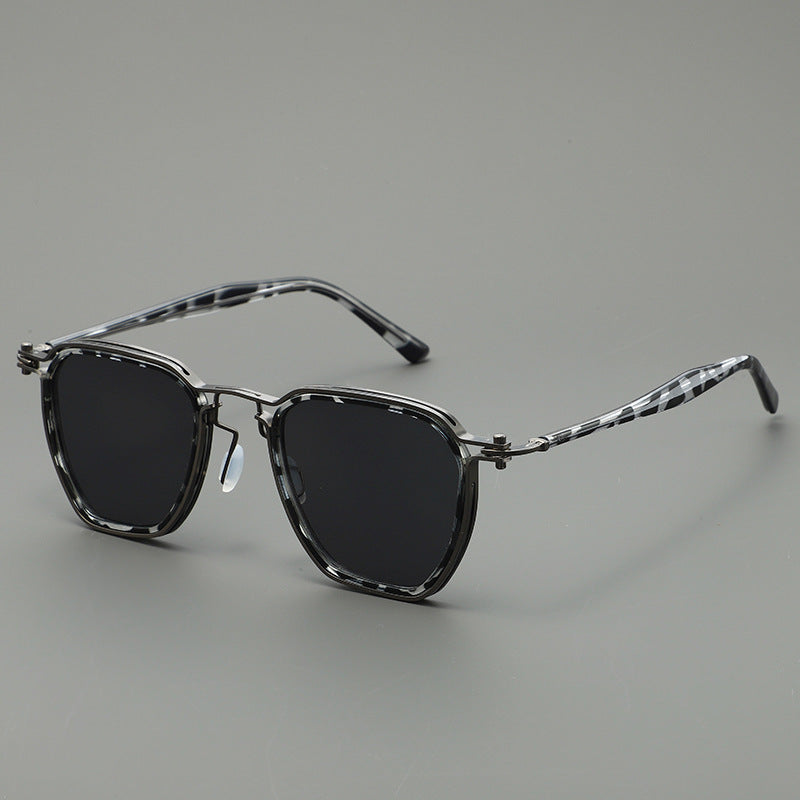 Damen stilvolle Sonnenbrille mit kantigem Design und UV-Schutz Karnz