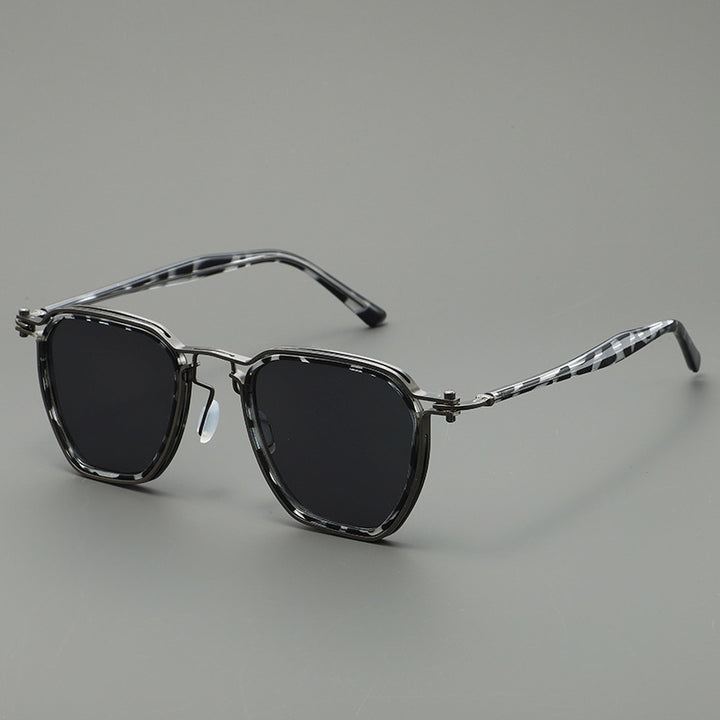 Damen stilvolle Sonnenbrille mit kantigem Design und UV-Schutz Karnz
