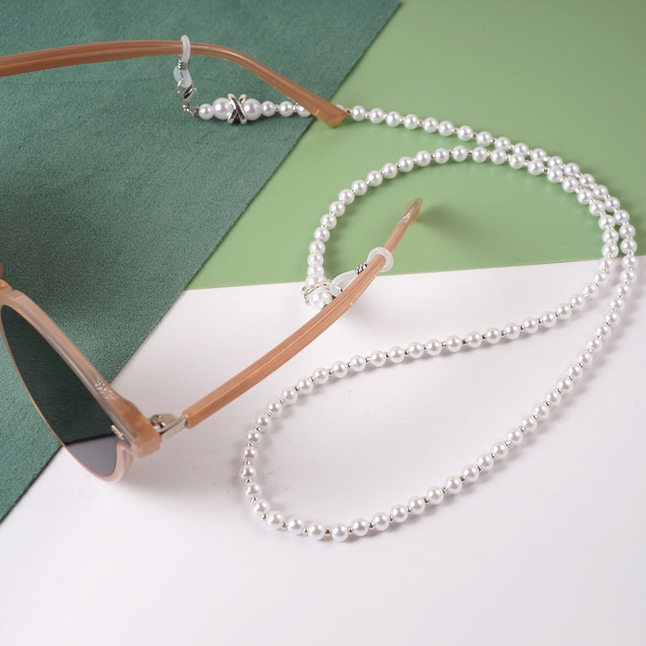 Elegante Perlen Brille Kette Karnz