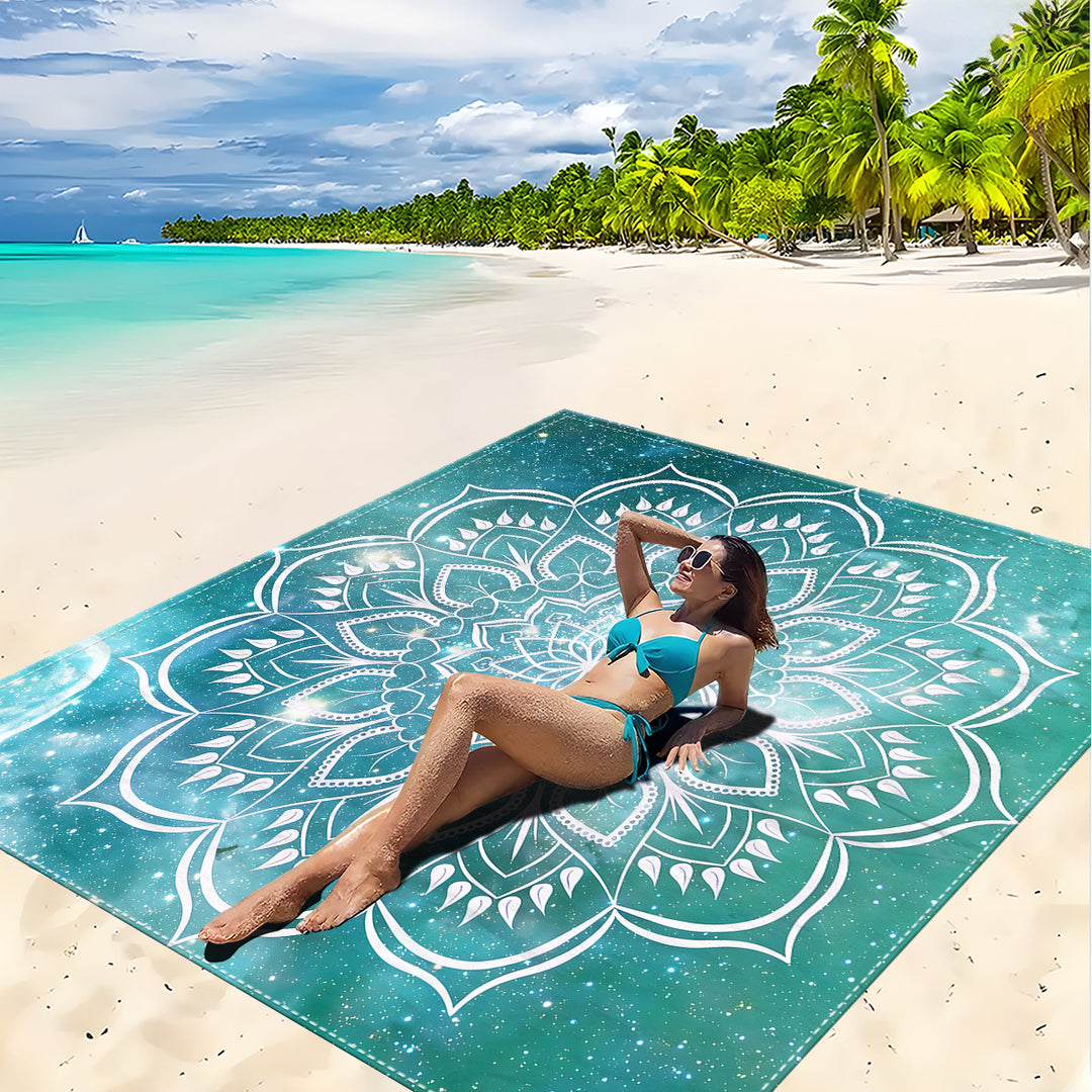 Mandala Design Strandmatte Karnz