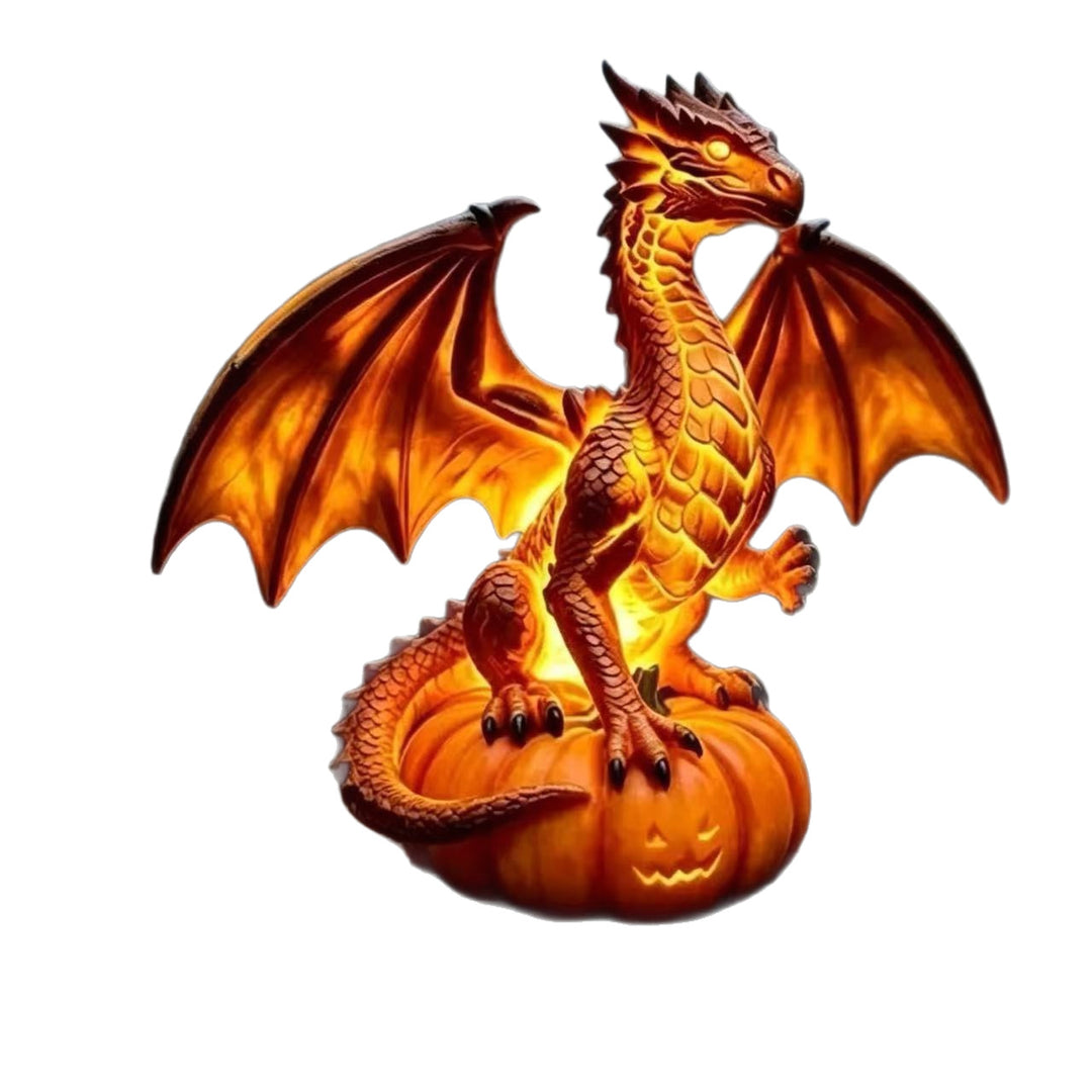 Dekorative Drache auf Kürbis Lampe Karnz