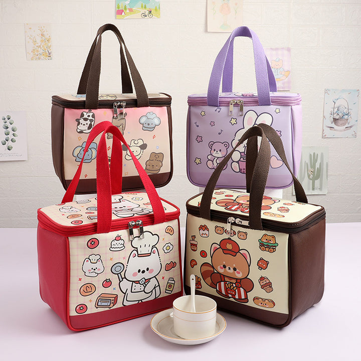 Isolierter Cartoon Lunch Tote Karnz