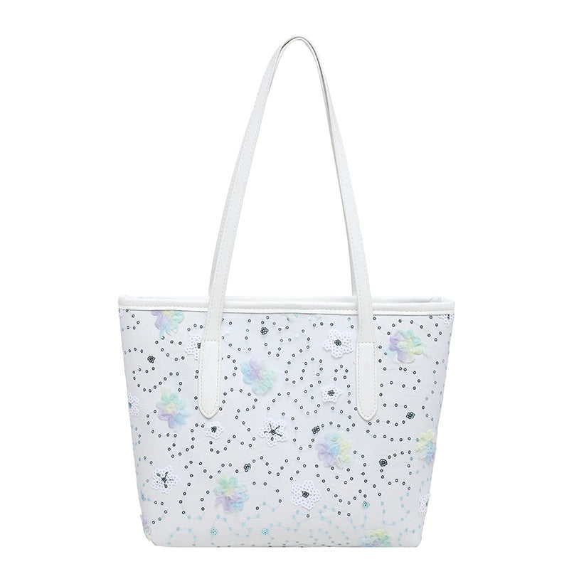 WoFloral Bestickte Tote Bag Karnz