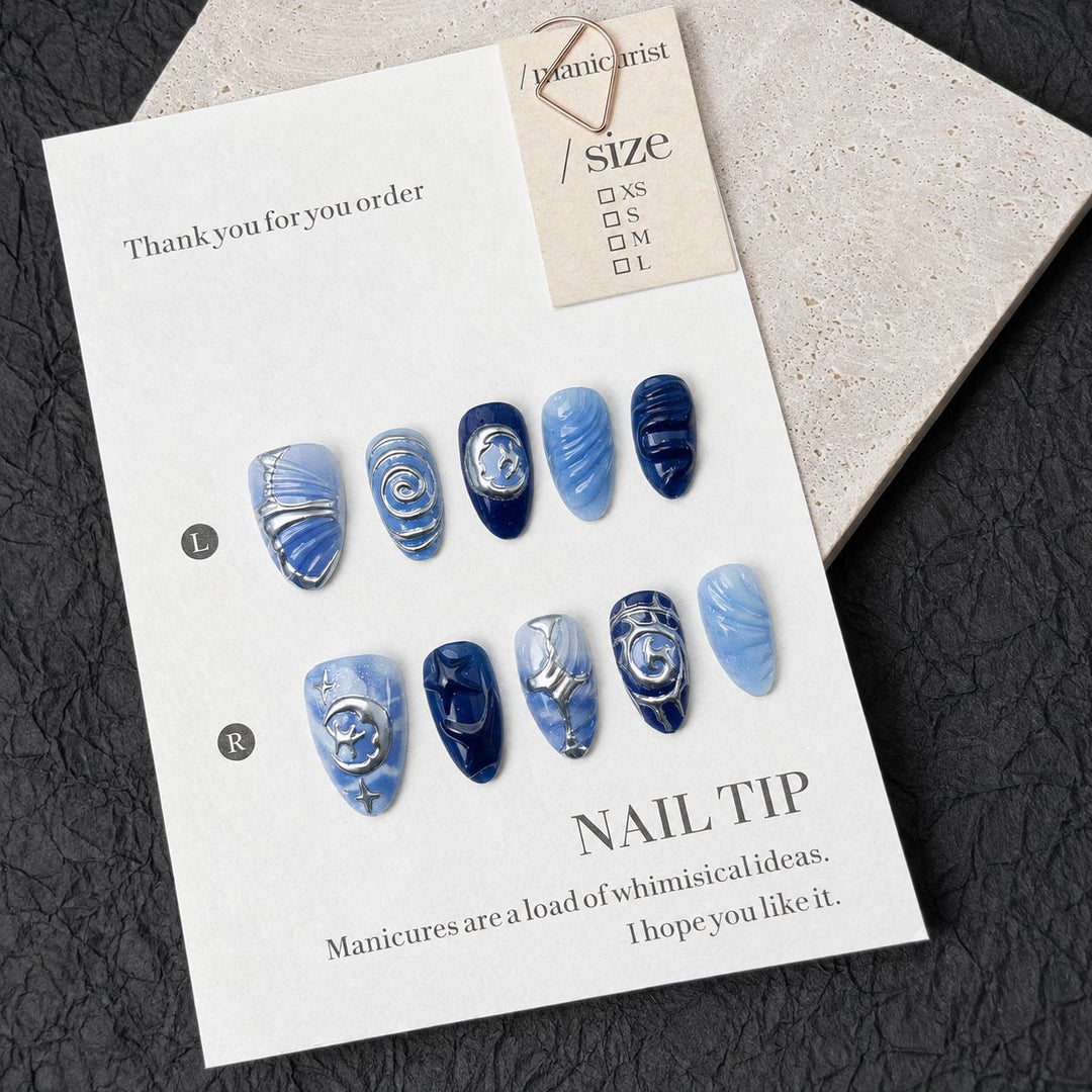 Premium dekorierte Nagelkunst Tipps Karnz