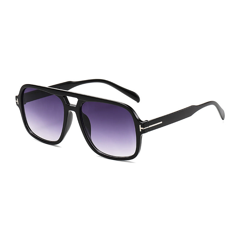 Damen Modische quadratische Sonnenbrille mit robustem Rahmen Karnz