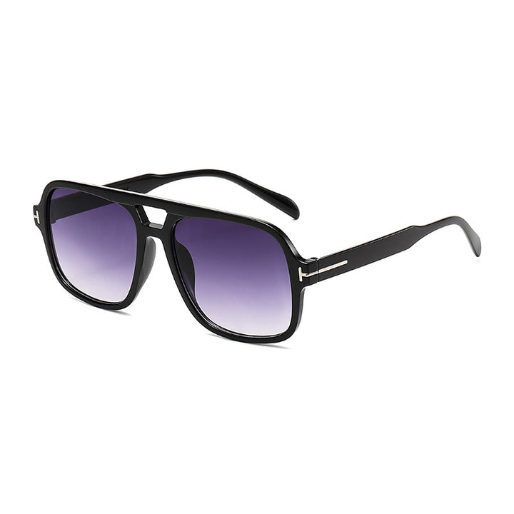 Damen Modische quadratische Sonnenbrille mit robustem Rahmen Karnz