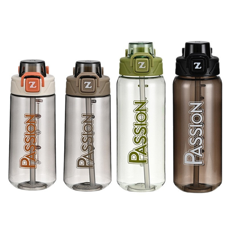 Damen Trinkflasche mit integriertem Messsystem und Flip-Top-Verschluss Karnz