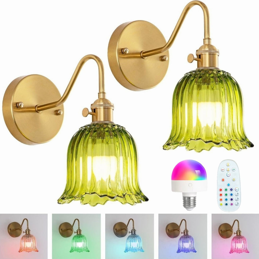 Vintage Glas Wand sconces