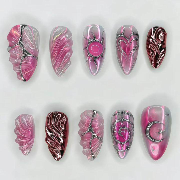 Dekoratives Press-On Nagelkunst Set 1790746070