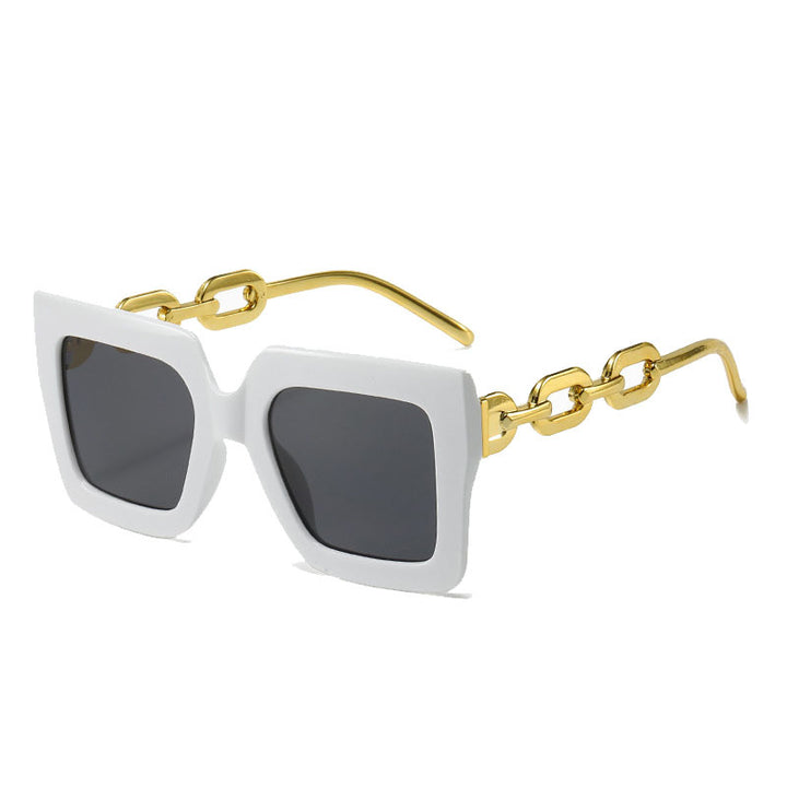 Damen Sonnenbrille mit auffälligem Kettenrahmen Karnz