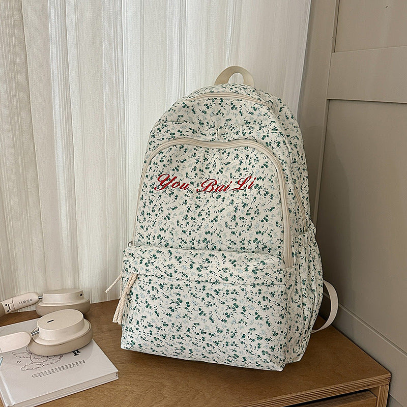Florales Print Freizeit Rucksack Karnz