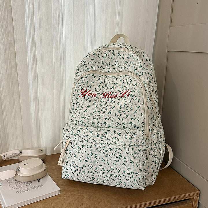 Florales Print Freizeit Rucksack Karnz