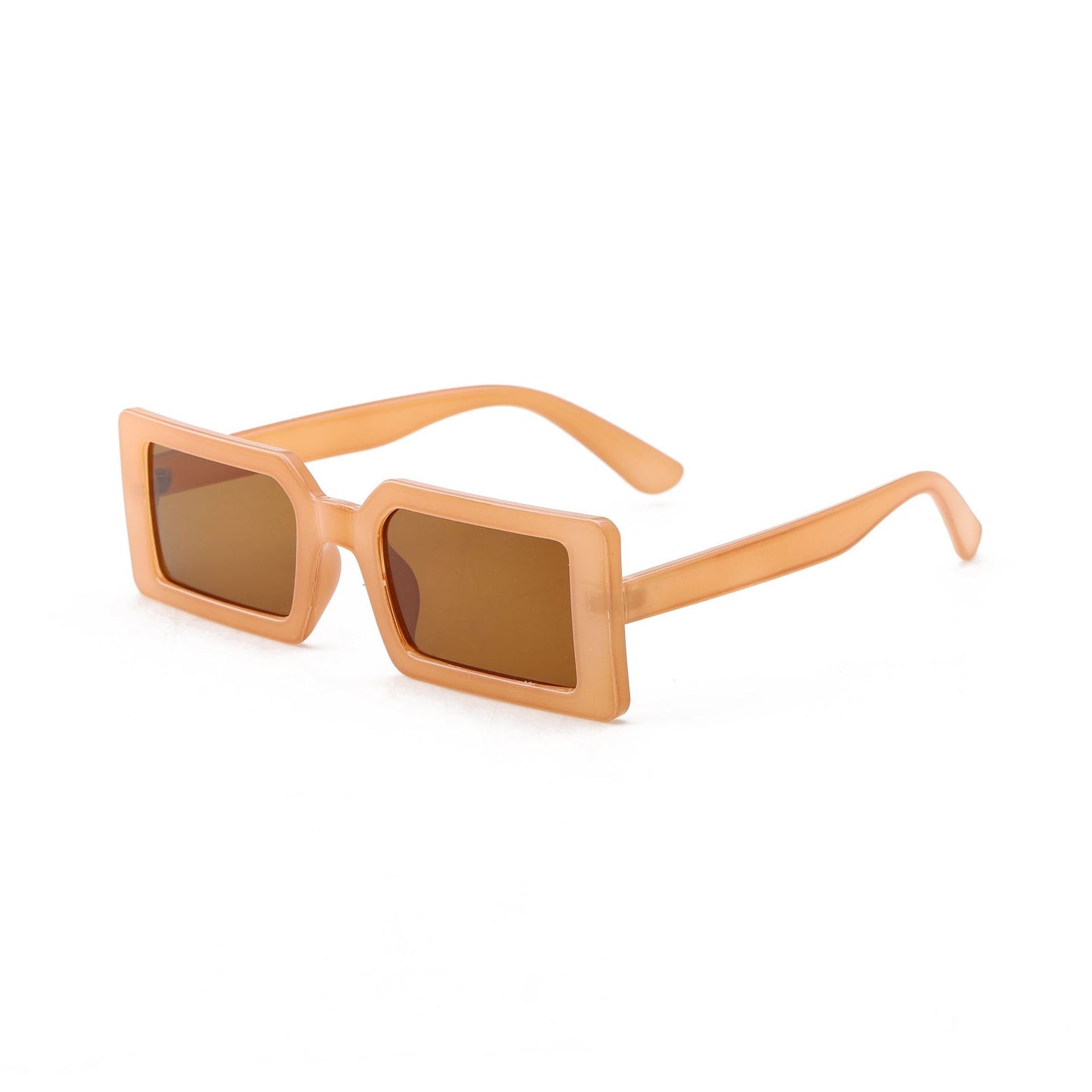 Damen quadratische Sonnenbrille mit modernem Transparentrahmen Karnz