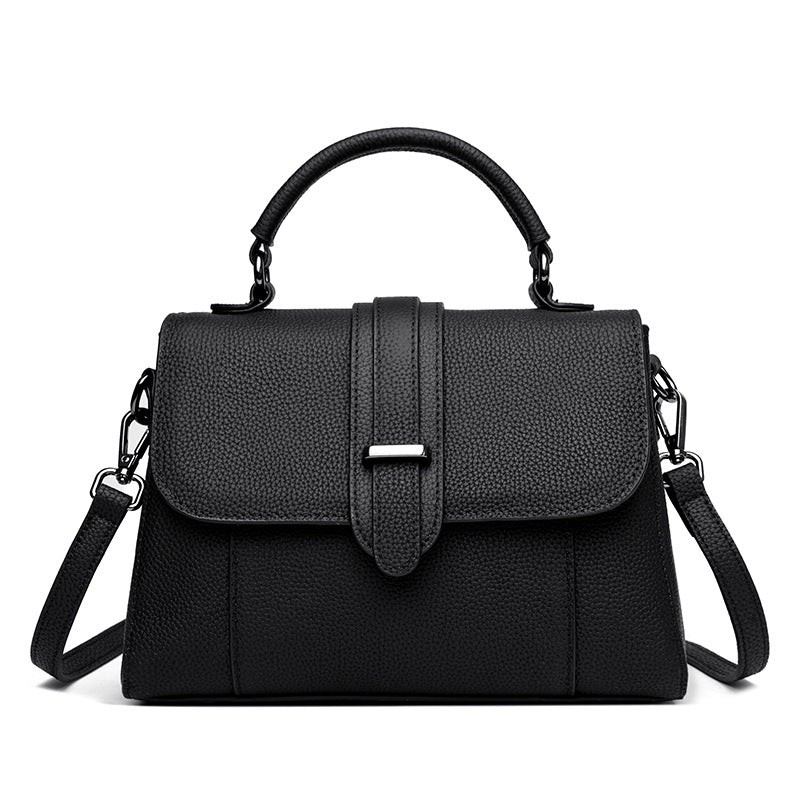 Elegante Leder Top Handle Handtasche Karnz