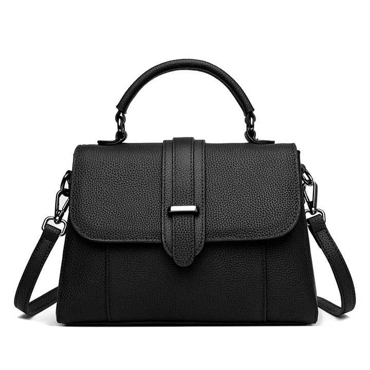 Elegante Leder Top Handle Handtasche Karnz
