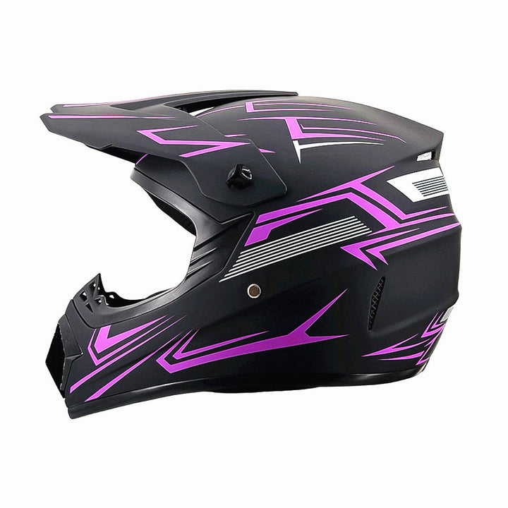 Vollgesicht-Motocross-Helm mit verlängertem Visier und verstärktem Kinnschutz Karnz
