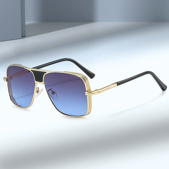 Damen elegante Sonnenbrille mit modernem Oversized-Rahmen Karnz