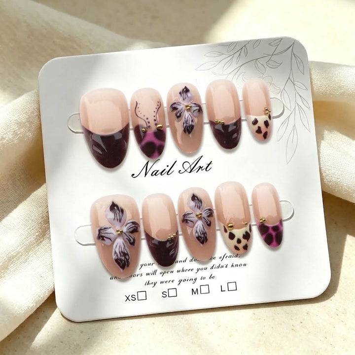 Modischer Press-On Nagelset
