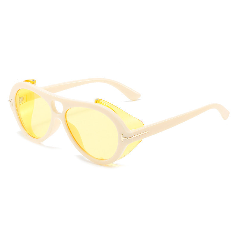 Retro-inspirierte Schild-Sonnenbrille Karnz