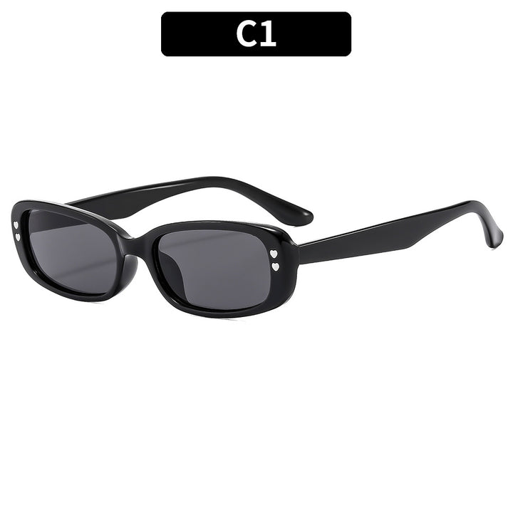 Klassischer Stil Vintage-inspirierte quadratische Rahmen-Sonnenbrille