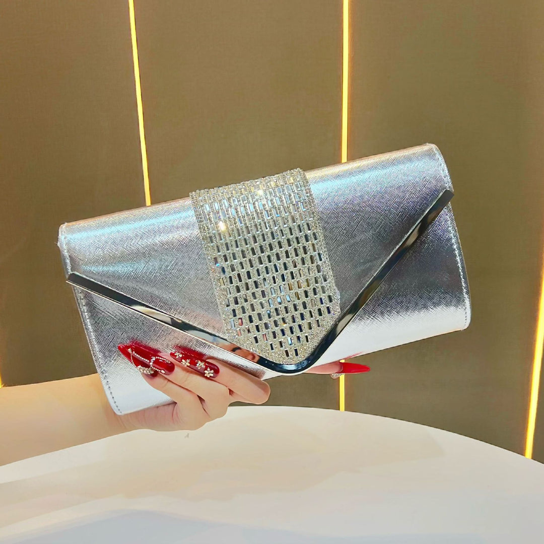 Elegante metallische Clutch