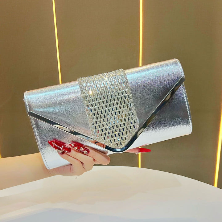 Elegante metallische Clutch