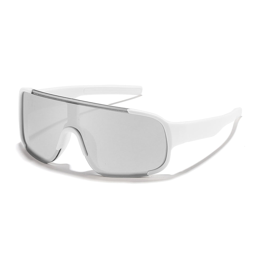 Damen Sportliche Shield-Sonnenbrille Karnz