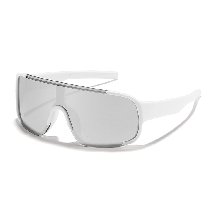 Damen Sportliche Shield-Sonnenbrille Karnz