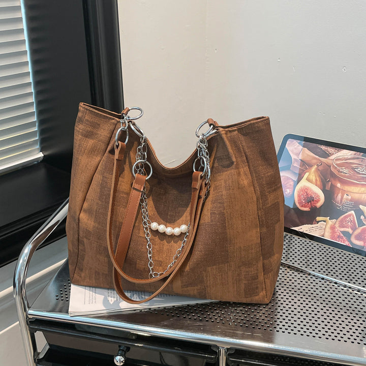 Chic strukturiert Schulter Tote