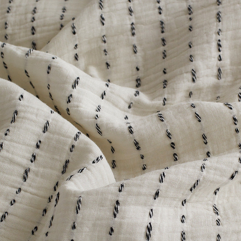 Gestepptes gewaschenes Baumwoll-Rüschendeckenbezug-Set mit Kissenbezügen und Bett-Skirt