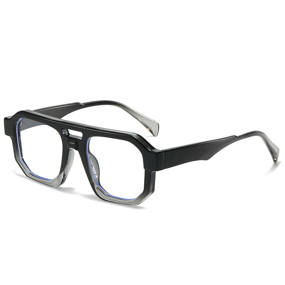 Fashion-Forward Geometrische Übergroße Sonnenbrille Karnz