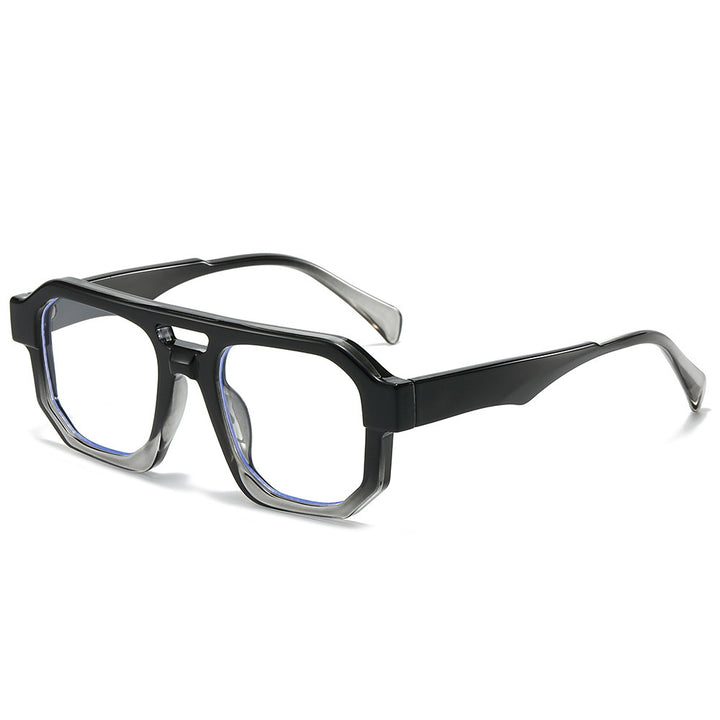 Fashion-Forward Geometrische Übergroße Sonnenbrille Karnz