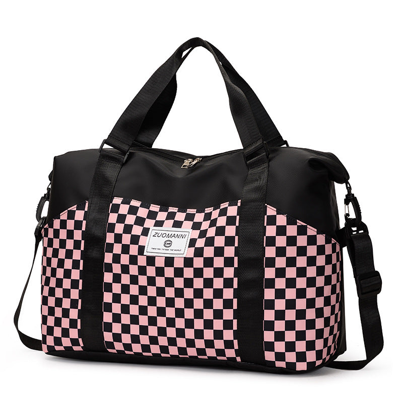 Stilvoller Schachbrett-Duffle-Bag Karnz