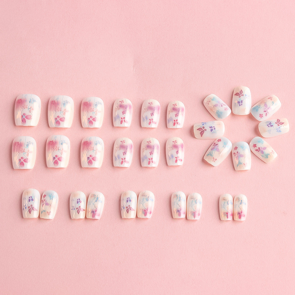 Künstlerisches Floral Nagelkunst Set Karnz