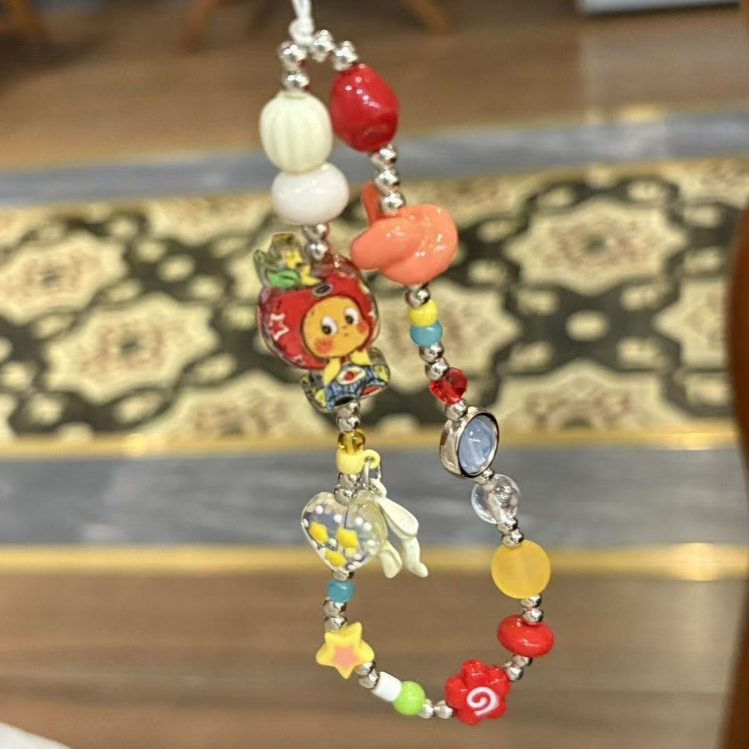 Fun-Themen Perlen Charme Brillenband Karnz