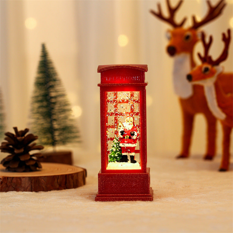Dekorative Schneemann Telefonzelle Figurine Karnz