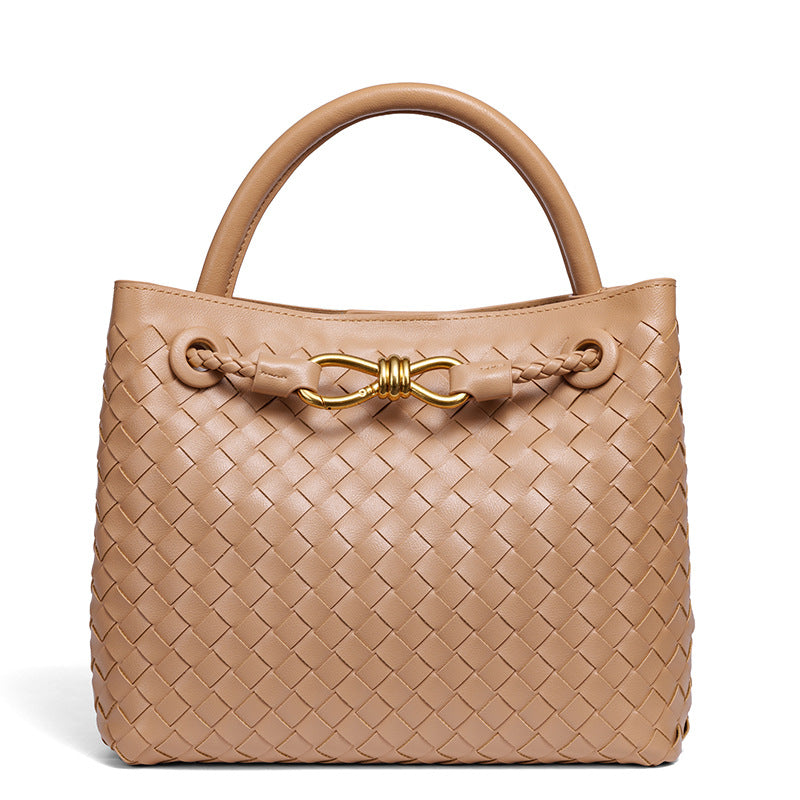 Elegante geflochtene Leder-Tasche Karnz